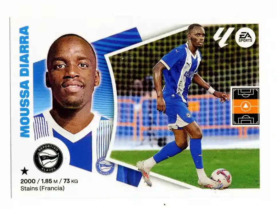 Liga Este-2024-25-Panini-Cromo Trading Card Fútbol- Moussa Diarra-Alavés-15-Básico