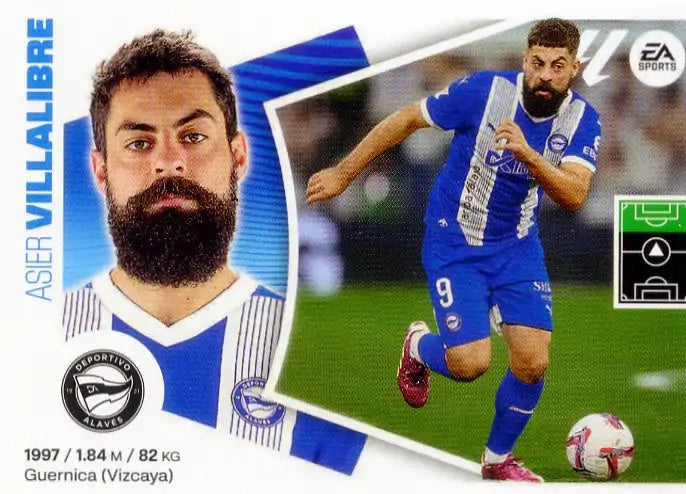 Liga Este-2024-25-Panini-Cromo Trading Card Fútbol- Villalibre -Alavés-19 Bis-Básico