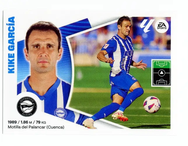 Liga Este-2024-25-Panini-Cromo Trading Card Fútbol- Kike García-Alavés-20-Básico