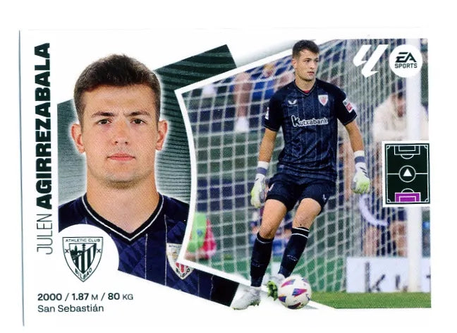 Liga Este-2024-25-Panini-Cromo Trading Card Fútbol- Agirrezabala- Athletic Club-4-Básico