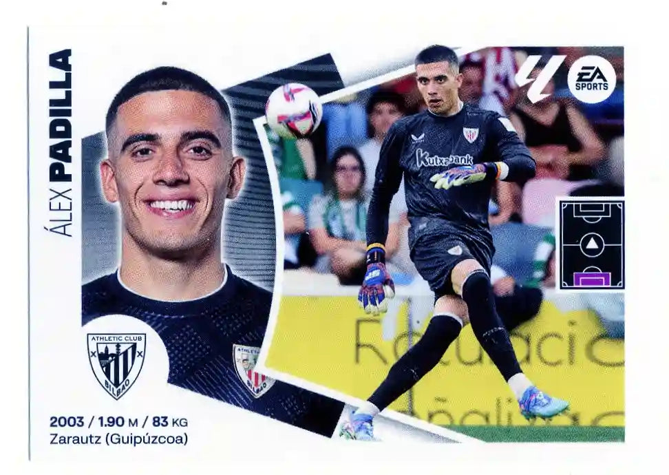 Liga Este-2024-25-Panini-Cromo Trading Card Fútbol- Padilla - Athletic Club-4 Bis-Básico