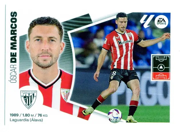 Liga Este-2024-25-Panini-Cromo Trading Card Fútbol- De Marcos- Athletic Club-5-Básico