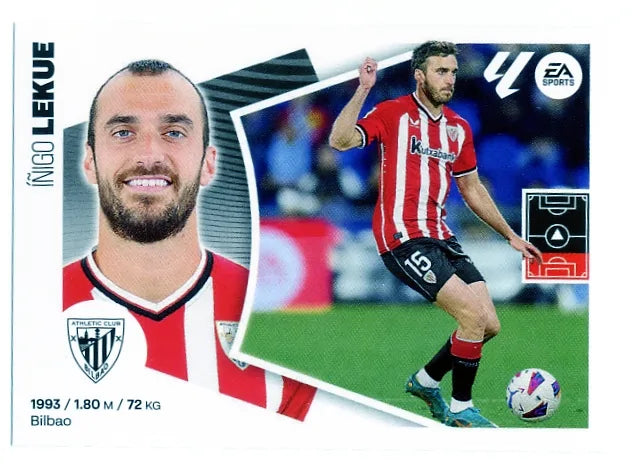 Liga Este-2024-25-Panini-Cromo Trading Card Fútbol- Lekue- Athletic Club-6-Básico