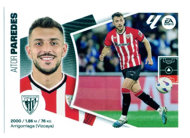 Liga Este-2024-25-Panini-Cromo Trading Card Fútbol- Paredes- Athletic Club-8-Básico