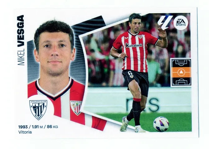 Liga Este-2024-25-Panini-Cromo Trading Card Fútbol- Vesga- Athletic Club-11-Básico