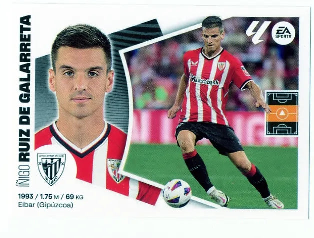 Liga Este-2024-25-Panini-Cromo Trading Card Fútbol- Ruiz de Galarreta- Athletic Club-15-Básico