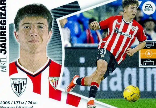 Liga Este-2024-25-Panini-Cromo Trading Card Fútbol- Jauregizar - Athletic Club-15 Bis-Básico