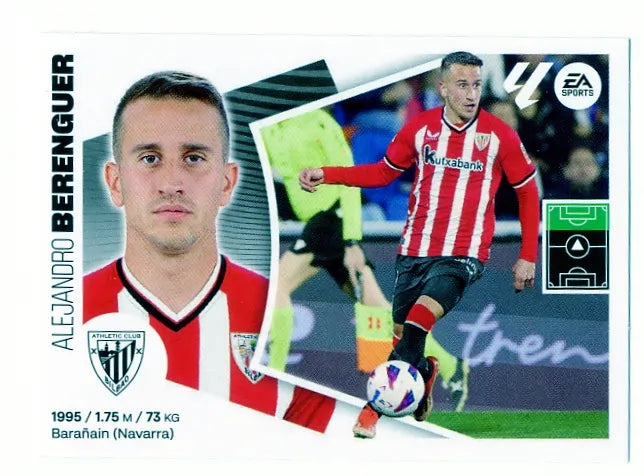 Liga Este-2024-25-Panini-Cromo Trading Card Fútbol- Berenguer- Athletic Club-17-Básico