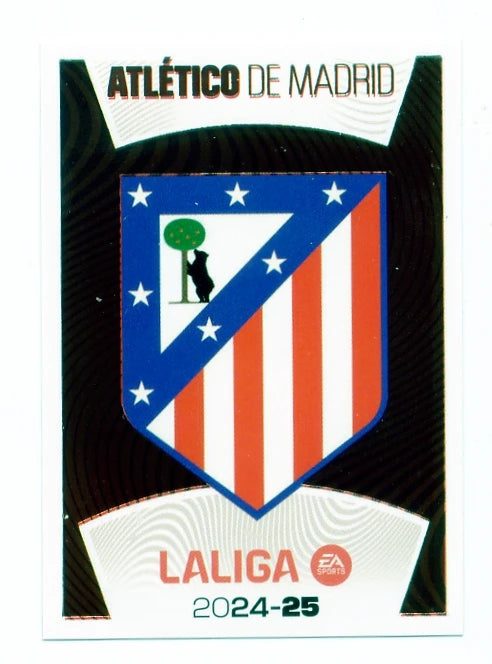 Liga Este-2024-25-Panini-Cromo Trading Card Fútbol- Escudo- Atl. de Madrid-1-Básico