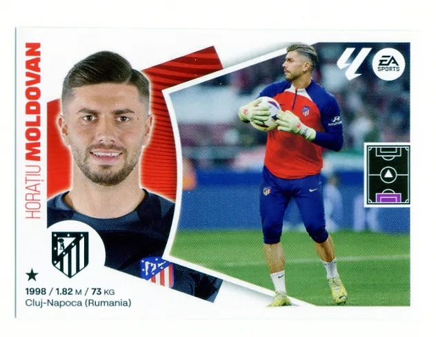 Liga Este-2024-25-Panini-Cromo Trading Card Fútbol- Moldovan- Atl. de Madrid-4-Básico