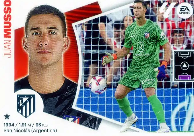 Liga Este-2024-25-Panini-Cromo Trading Card Fútbol- Musso - Atl. de Madrid-4 Bis-Básico