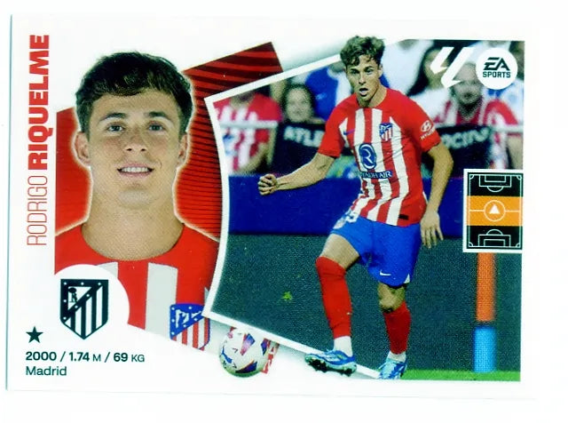 Liga Este-2024-25-Panini-Cromo Trading Card Fútbol- Riquelme- Atl. de Madrid-17-Básico