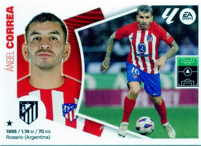Liga Este-2024-25-Panini-Cromo Trading Card Fútbol- Correa- Atl. de Madrid-18-Básico