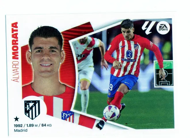 Liga Este-2024-25-Panini-Cromo Trading Card Fútbol- Morata- Atl. de Madrid-19-Básico