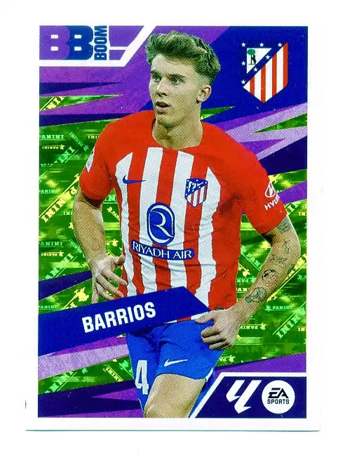 Liga Este-2024-25-Panini-Cromo Trading Card Fútbol- Pablo Barrios - Atl. de Madrid-2-Baby Boom