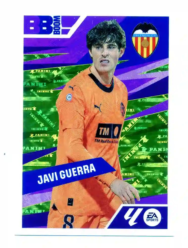 Liga Este-2024-25-Panini-Cromo Trading Card Fútbol- Javi Guerra - Valencia-10-Baby Boom