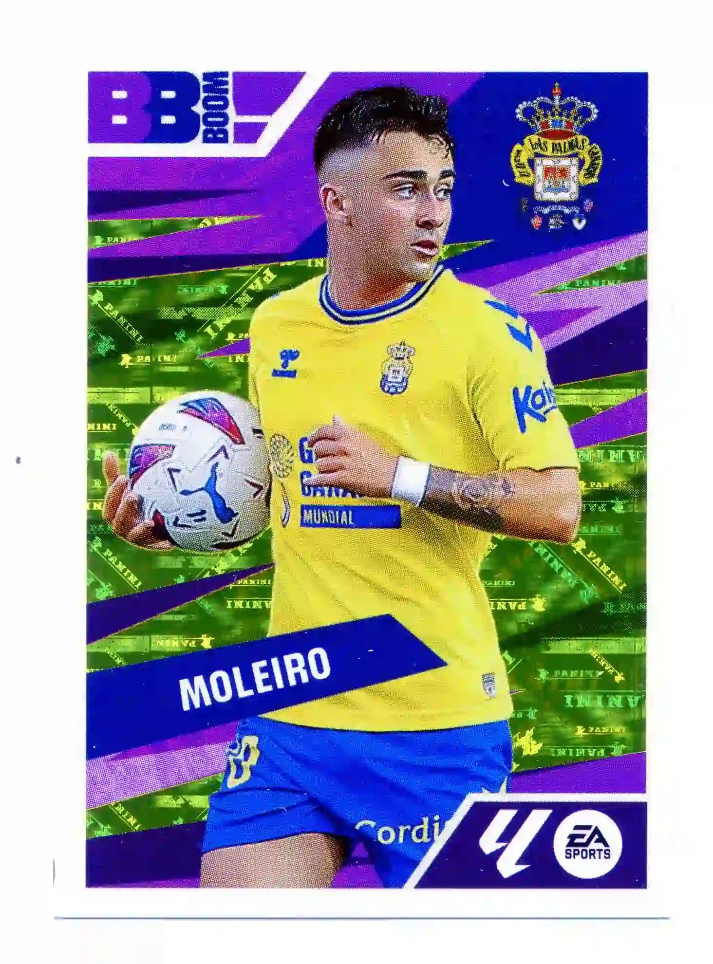 Liga Este-2024-25-Panini-Cromo Trading Card Fútbol- Moleiro -Las Palmas-14-Baby Boom