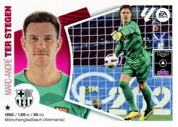 Liga Este-2024-25-Panini-Cromo Trading Card Fútbol- Ter Stegen-Barcelona-3-Básico