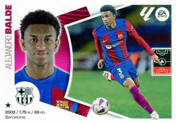 Liga Este-2024-25-Panini-Cromo Trading Card Fútbol- Balde-Barcelona-10-Básico