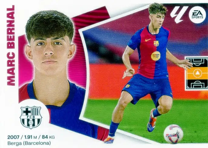Liga Este-2024-25-Panini-Cromo Trading Card Fútbol- Marc Bernal -Barcelona-16 Bis-Básico