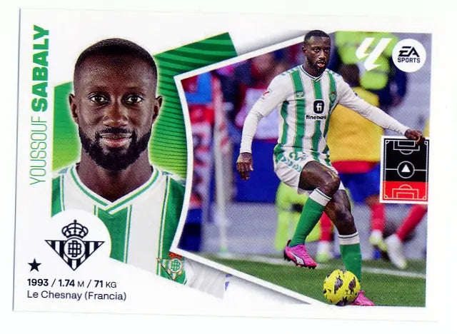 Liga Este-2024-25-Panini-Cromo Trading Card Fútbol- Sabaly-Betis-6-Básico