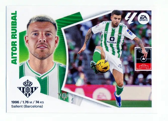 Liga Este-2024-25-Panini-Cromo Trading Card Fútbol- Aitor Ruibal-Betis-9-Básico