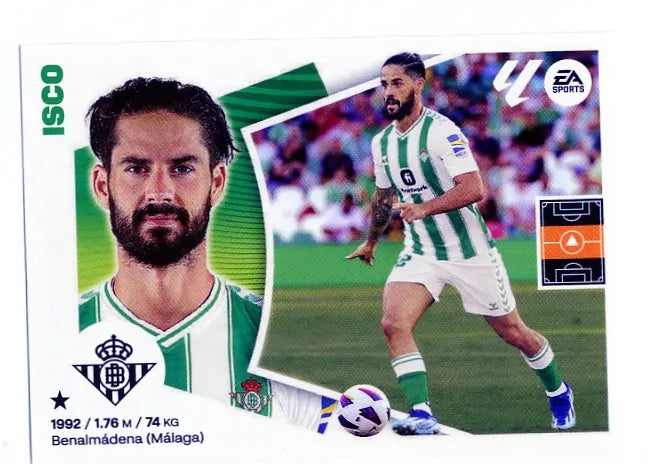 Liga Este-2024-25-Panini-Cromo Trading Card Fútbol- Isco-Betis-13-Básico