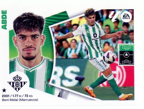 Liga Este-2024-25-Panini-Cromo Trading Card Fútbol- Abde-Betis-16-Básico
