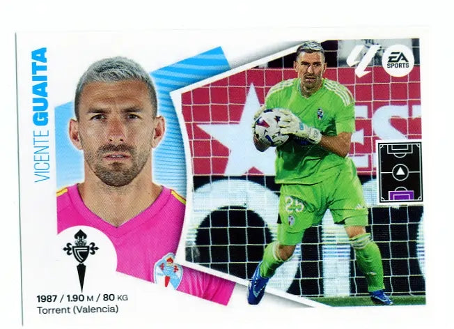 Liga Este-2024-25-Panini-Cromo Trading Card Fútbol- Guaita-Celta-3-Básico