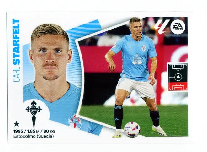 Liga Este-2024-25-Panini-Cromo Trading Card Fútbol- Starfelt-Celta-7-Básico