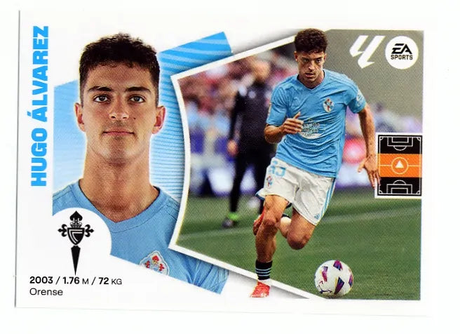 Liga Este-2024-25-Panini-Cromo Trading Card Fútbol-Hugo Álvarez-Celta-12-Básico