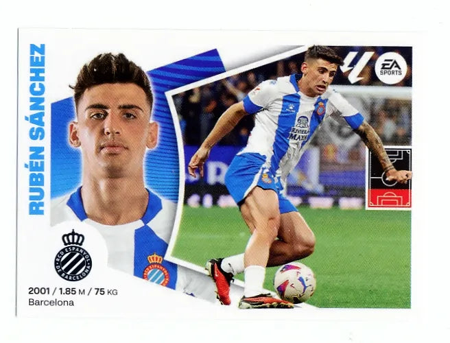 Liga Este-2024-25-Panini-Cromo Trading Card Fútbol- Rubén Sánchez-Espanyol-10-Básico