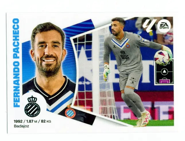 Liga Este-2024-25-Panini-Cromo Trading Card Fútbol- Fernando Pacheco-Espanyol-4-Básico