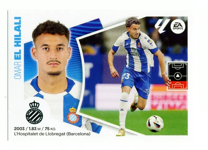 Liga Este-2024-25-Panini-Cromo Trading Card Fútbol- El Hilali-Espanyol-5-Básico