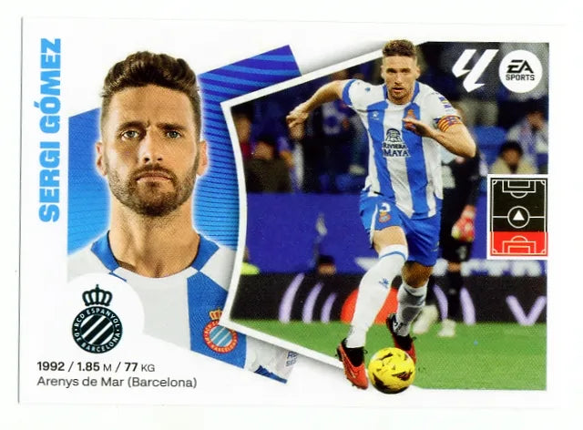 Liga Este-2024-25-Panini-Cromo Trading Card Fútbol- Sergi Gómez-Espanyol-7-Básico