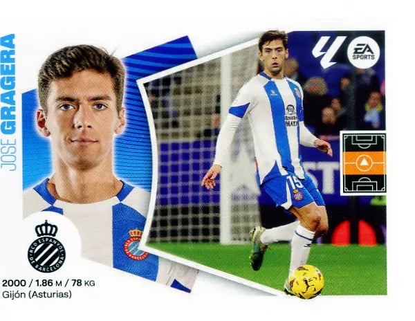 Liga Este-2024-25-Panini-Cromo Trading Card Fútbol- Gragera-Espanyol-11-Básico