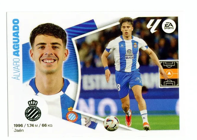 Liga Este-2024-25-Panini-Cromo Trading Card Fútbol- Aguado-Espanyol-14-Básico