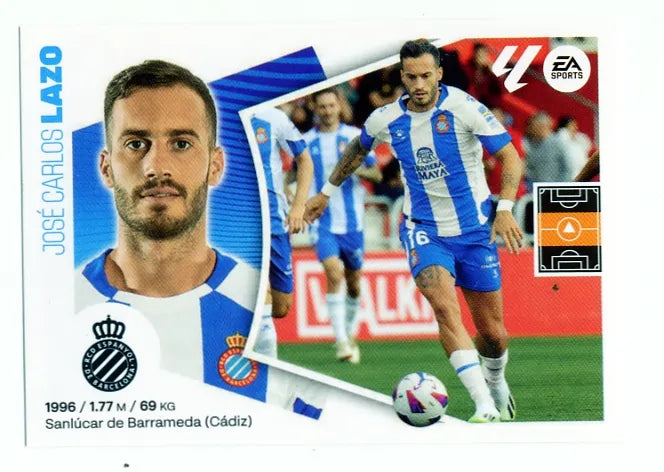 Liga Este-2024-25-Panini-Cromo Trading Card Fútbol- Lazo-Espanyol-15B-Básico