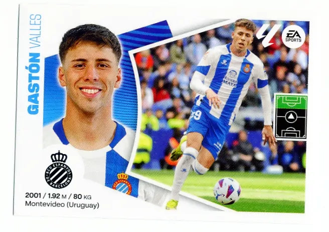 Liga Este-2024-25-Panini-Cromo Trading Card Fútbol- Gastón-Espanyol-17B-Básico