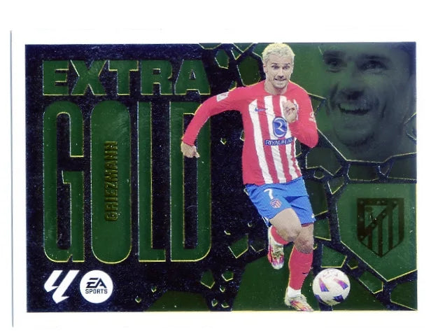 Liga Este-2024-25-Panini-Cromo Trading Card Fútbol- Griezmann - Atl. de Madrid-2-Extra Gold