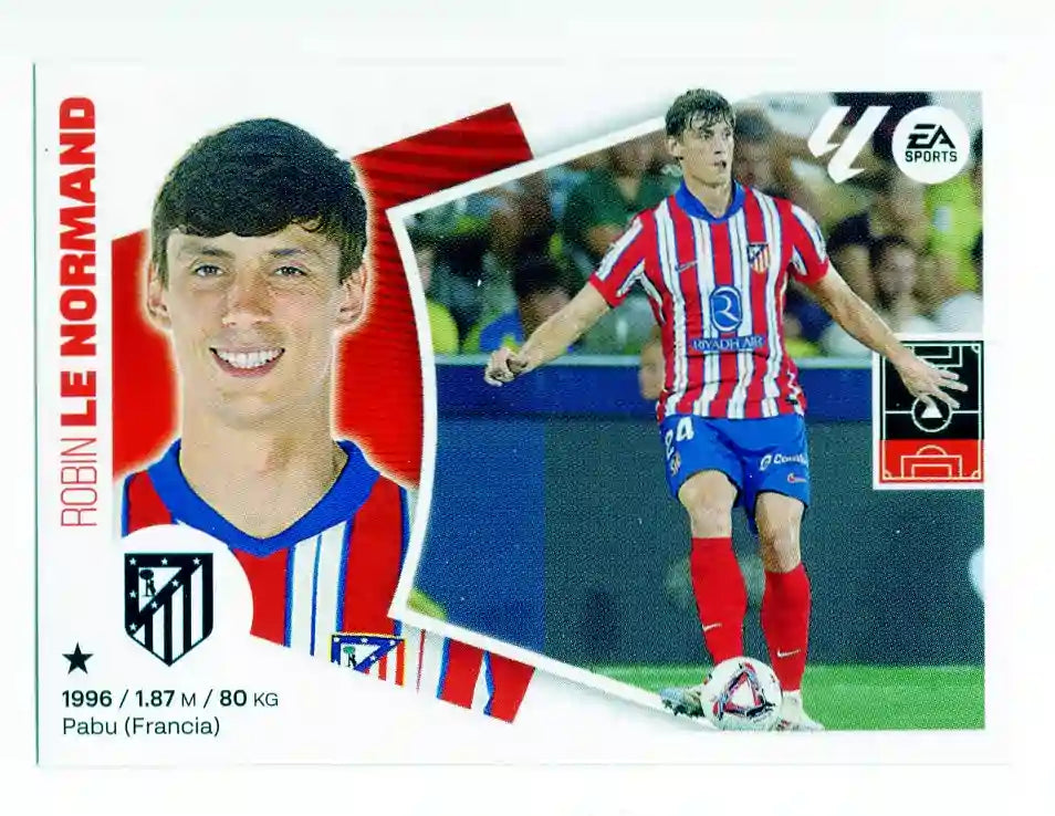 Liga Este-2024-25-Panini-Cromo Trading Card Fútbol- Le Nprmand - Atl. de Madrid-23-Últimos Fichajes