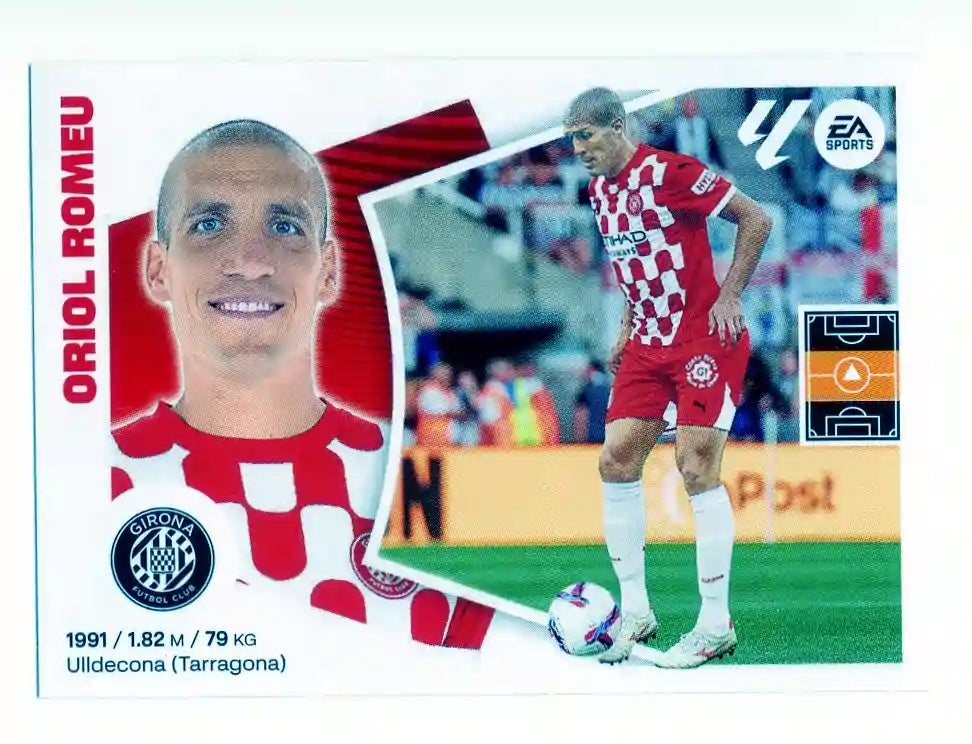 Liga Este-2024-25-Panini-Cromo Trading Card Fútbol- Oriol Romeu - Girona-26-Últimos Fichajes