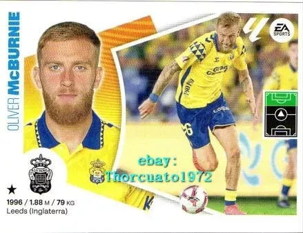 Liga Este-2024-25-Panini-Cromo Trading Card Fútbol- McBurnie - Las Palmas-29-Últimos Fichajes