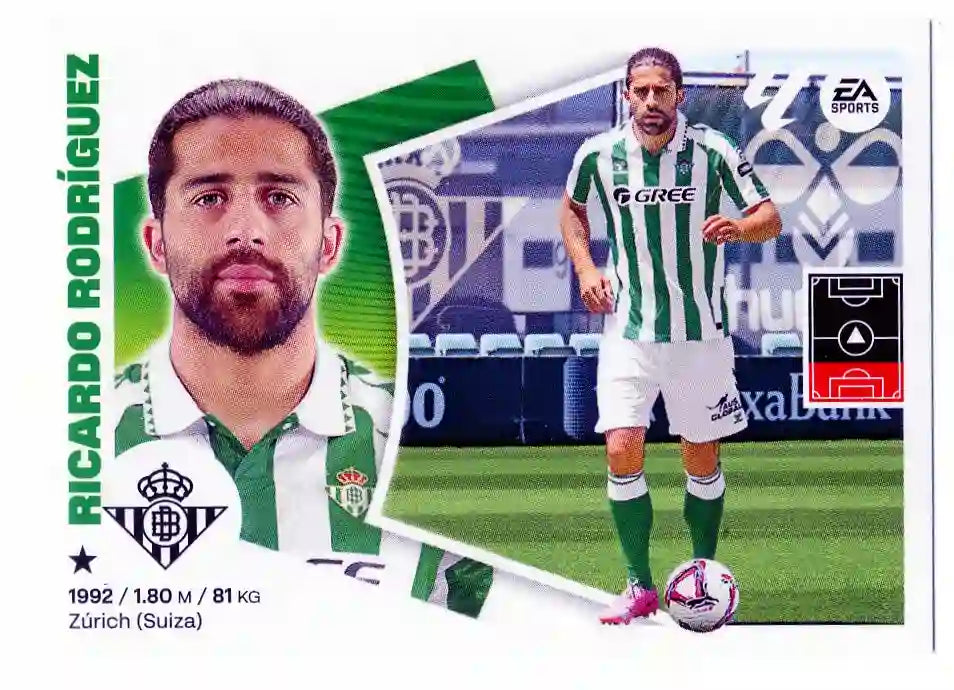 Liga Este-2024-25-Panini-Cromo Trading Card Fútbol- Ricardo Rodríguez - Betis-33-Últimos Fichajes
