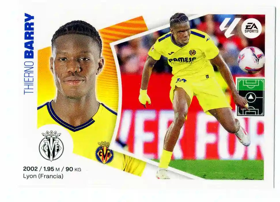 Liga Este-2024-25-Panini-Cromo Trading Card Fútbol- Barry - Villarreal-37-Últimos Fichajes