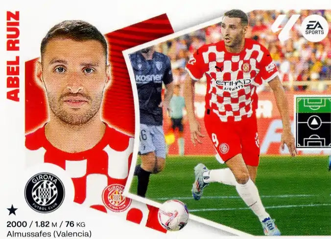 Liga Este-2024-25-Panini-Cromo Trading Card Fútbol- Abel Ruiz - Girona-43-Últimos Fichajes