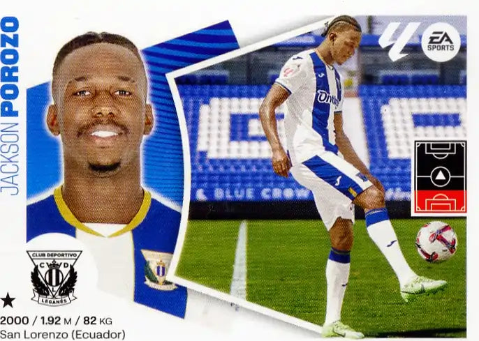 Liga Este-2024-25-Panini-Cromo Trading Card Fútbol- Porozo -Leganés-44-Últimos Fichajes