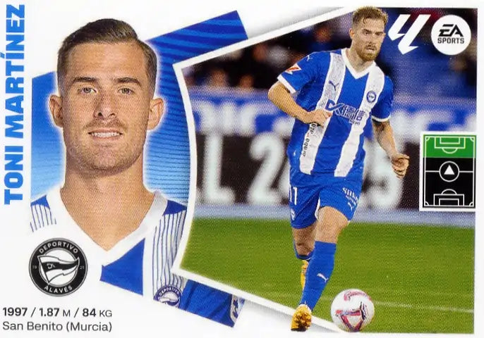 Liga Este-2024-25-Panini-Cromo Trading Card Fútbol- Toni Martínez - Alavés-46-Últimos Fichajes