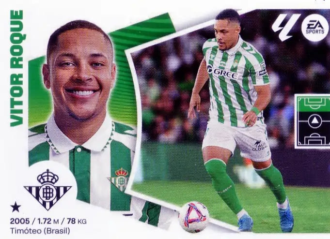 Liga Este-2024-25-Panini-Cromo Trading Card Fútbol- Vítor Roque - Betis-47-Últimos Fichajes
