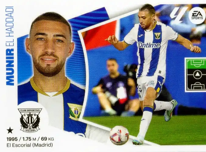 Liga Este-2024-25-Panini-Cromo Trading Card Fútbol- Munir -Leganés-53-Últimos Fichajes